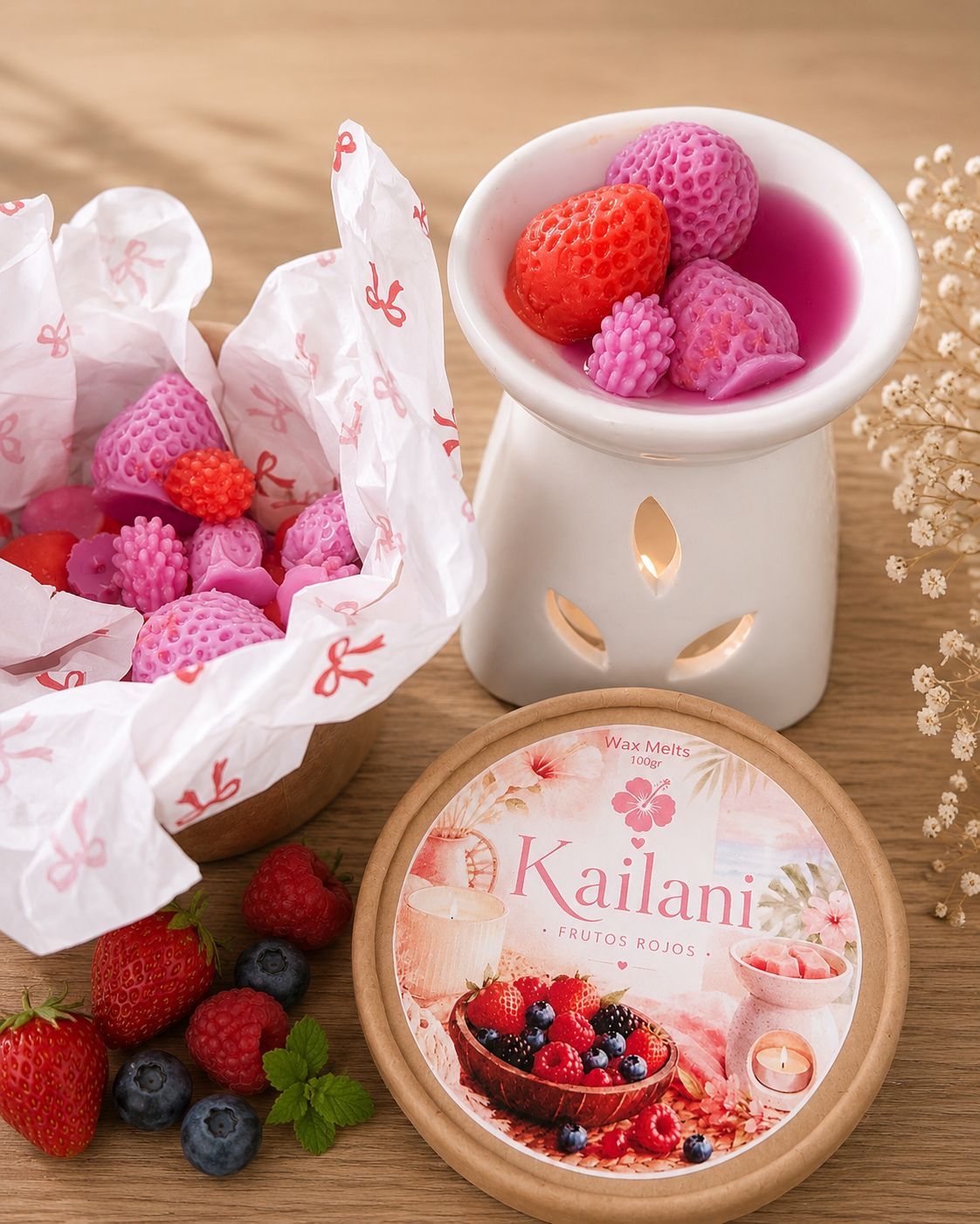 Cajita de Wax Melts Frutos Rojos 🍓🫐
